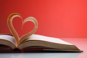 book with heart shaped pages