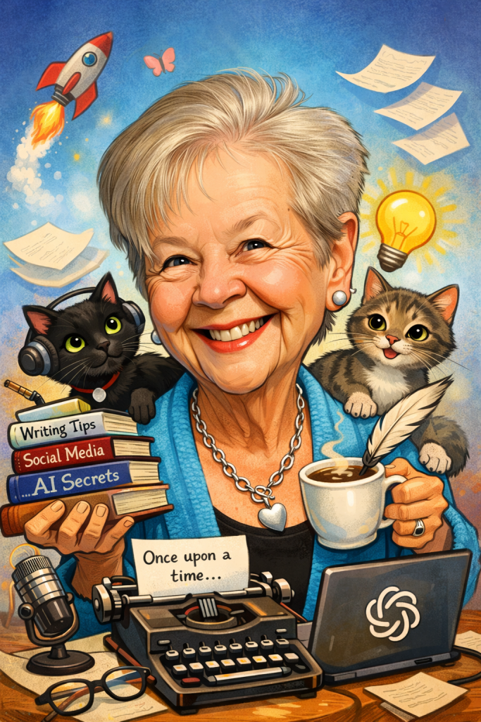 AI-generated caricature of Pat Iyer